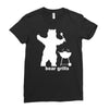 bear grills bbq funny Ladies Fitted T-Shirt
