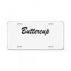 buttercup License Plate