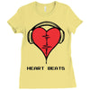 heart beats Ladies Fitted T-Shirt