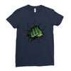 Hulk Fist Ladies Fitted T-Shirt