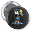 fox b Pin-back button