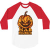 mad halloween pumpkin 3/4 Sleeve Shirt