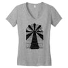 lightdarkwave Women's V-Neck T-Shirt