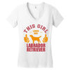 This Girl Loves Her Labrador Retriever Women's V-Neck T-Shirt