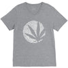 cannabis fingerprinting (white) V-Neck Tee