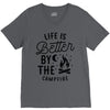 life is better by the camp fire (2) V-Neck Tee