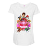 paw patrol birthday girl mom Maternity Scoop Neck T-shirt