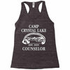 camp crystal lake counselor Racerback Tank