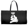 cartoon hands holding diamond Weekender Totes