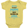 The Best Papa Was Born In April Baby Onesie