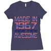 made in 1967 50 years of being awesome Ladies Fitted T-Shirt