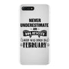 never underestimate an old man who was born in february iPhone 7 Plus Case