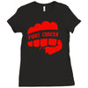 fight cancer Ladies Fitted T-Shirt