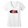 Spiderman Brush Logo Women's V-Neck T-Shirt