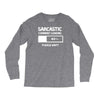 sarcastic comment loading please wait funny cool humour Long Sleeve Shirts