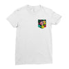 Flower Pocket Ladies Fitted T-Shirt