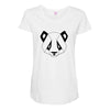 Geometric Panda Maternity Scoop Neck T-shirt