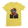 go big Ladies Fitted T-Shirt