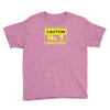 caution zombies crossing t shirt x large funny walking brains awesome Youth Tee