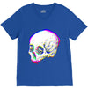 skull glitch V-Neck Tee