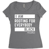 Rooting for Everybody Women's Triblend Scoop T-shirt