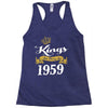 kings are born in 1959 Racerback Tank