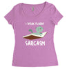 i speak fluent sarcazm Women's Triblend Scoop T-shirt