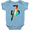 jake paul colorful galaxy Baby Onesie