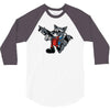 rocket vintage cartoon style 3/4 Sleeve Shirt