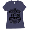 Made In 1943 And Still Awesome Ladies Fitted T-Shirt