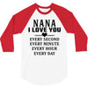 I Love You Nana 3/4 Sleeve Shirt