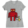 bird powered robot Ladies Fitted T-Shirt