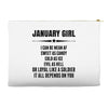 Super January Girl Accessory Pouches