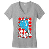 funny vespa chequer board, ideal gift or birthday present Women's V-Neck T-Shirt