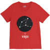 Virgo Zodiac Sign Minimal Design V-Neck Tee