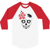 day of dead sugar skull 3/4 Sleeve Shirt