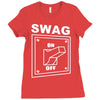 swag switched on Ladies Fitted T-Shirt