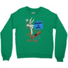 looney tunes genius at work Crewneck Sweatshirt