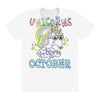 unicorns are born in october cute unicorn All Over Women's T-shirt