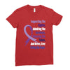 supporting the fighter, admiring the survivors, honoring the taken Ladies Fitted T-Shirt