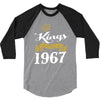 kings are born in 1967 3/4 Sleeve Shirt