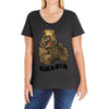 bear khabib Ladies Curvy T-Shirt