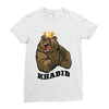bear khabib Ladies Fitted T-Shirt