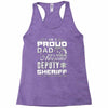 proud dad 3 Racerback Tank
