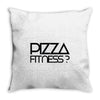pizza fitness Throw Pillow