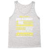 Legends Are Born In February Tank Top