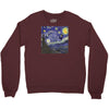 tardis starry night Crewneck Sweatshirt
