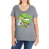 funny snake Ladies Curvy T-Shirt