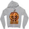 mad halloween pumpkin Zipper Hoodie