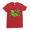 kermit christmas Ladies Fitted T-Shirt